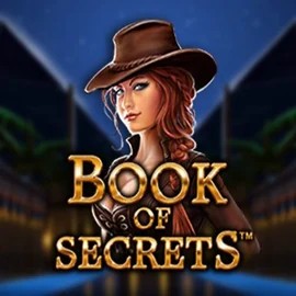 Book of Secrets slot logo by SYNOT Games at Fgfox Casino