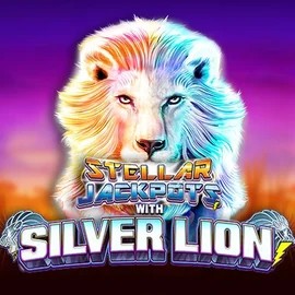 Stellar Jackpots with Silver Lion logo – Jackpots by Lightning Box Game at Fgfox Casino
